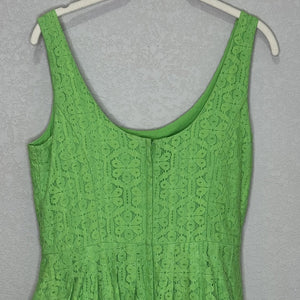 Lilly Pulitzer Dress Posey Daisy Lane 6 Green Lace Fit & Flare Sleeveless Party - Flair - Style