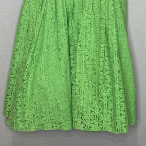 Lilly Pulitzer Dress Posey Daisy Lane 6 Green Lace Fit & Flare Sleeveless Party - Flair - Style
