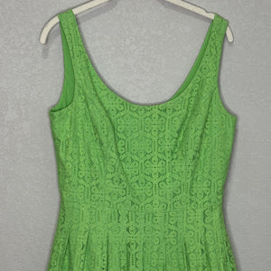 Lilly Pulitzer Dress Posey Daisy Lane 6 Green Lace Fit & Flare Sleeveless Party - Flair - Style