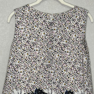 Line Dress Womens Small Floral Sleeveless Popover Daisy Print A - Line Summer - Flair - Style