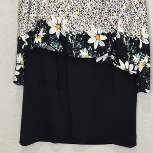 Line Dress Womens Small Floral Sleeveless Popover Daisy Print A - Line Summer - Flair - Style