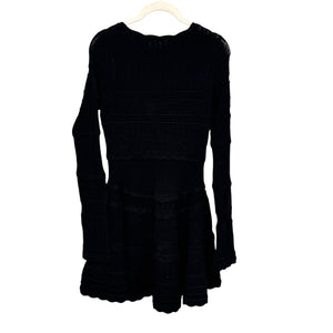 LoveShackFancy Dress Size Medium Black Pointelle Knit $495 - Flair - Style