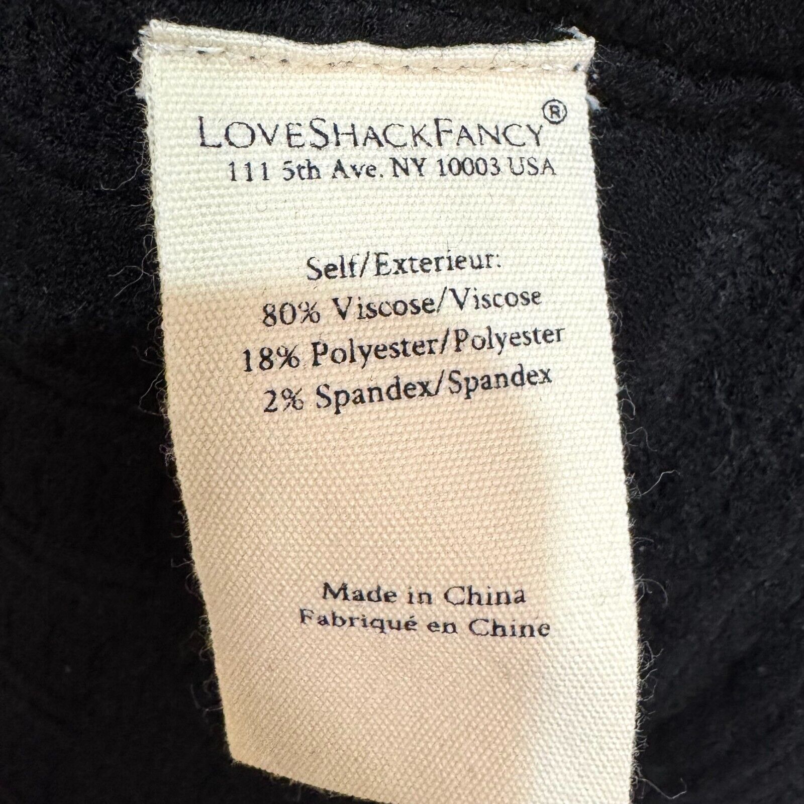 LoveShackFancy Dress Size Medium Black Pointelle Knit $495 - Flair - Style