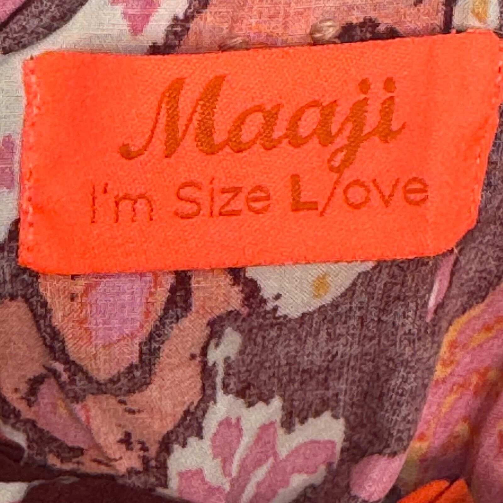 Maaji Totem Short Cover Up Dress Size Large Ikat Burgundy Print NEW $98 - Flair - Style