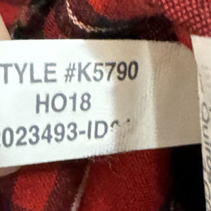 Madewell Blouse Top Size Small Clanton Red Plaid Ruffle - Hem - Flair - Style