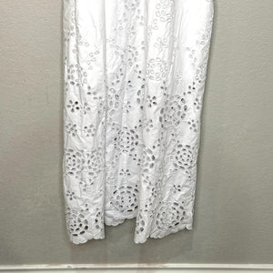 Madewell Embroidered Midi Dress Size 2 White Poplin NEW $168 Sun Dress Sundress - Flair - Style