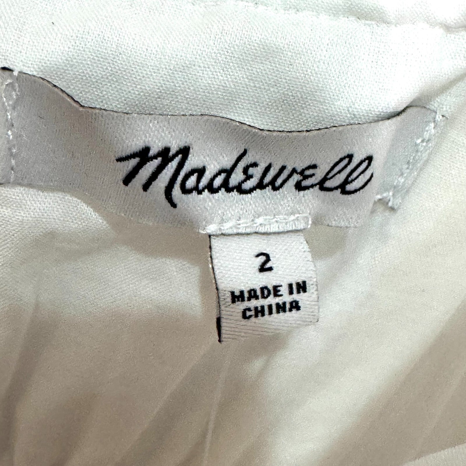 Madewell Embroidered Midi Dress Size 2 White Poplin NEW $168 Sun Dress Sundress - Flair - Style
