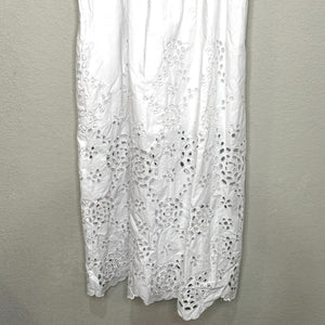 Madewell Embroidered Midi Dress Size 2 White Poplin NEW $168 Sun Dress Sundress - Flair - Style