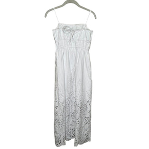 Madewell Embroidered Midi Dress Size 2 White Poplin NEW $168 Sun Dress Sundress - Flair - Style