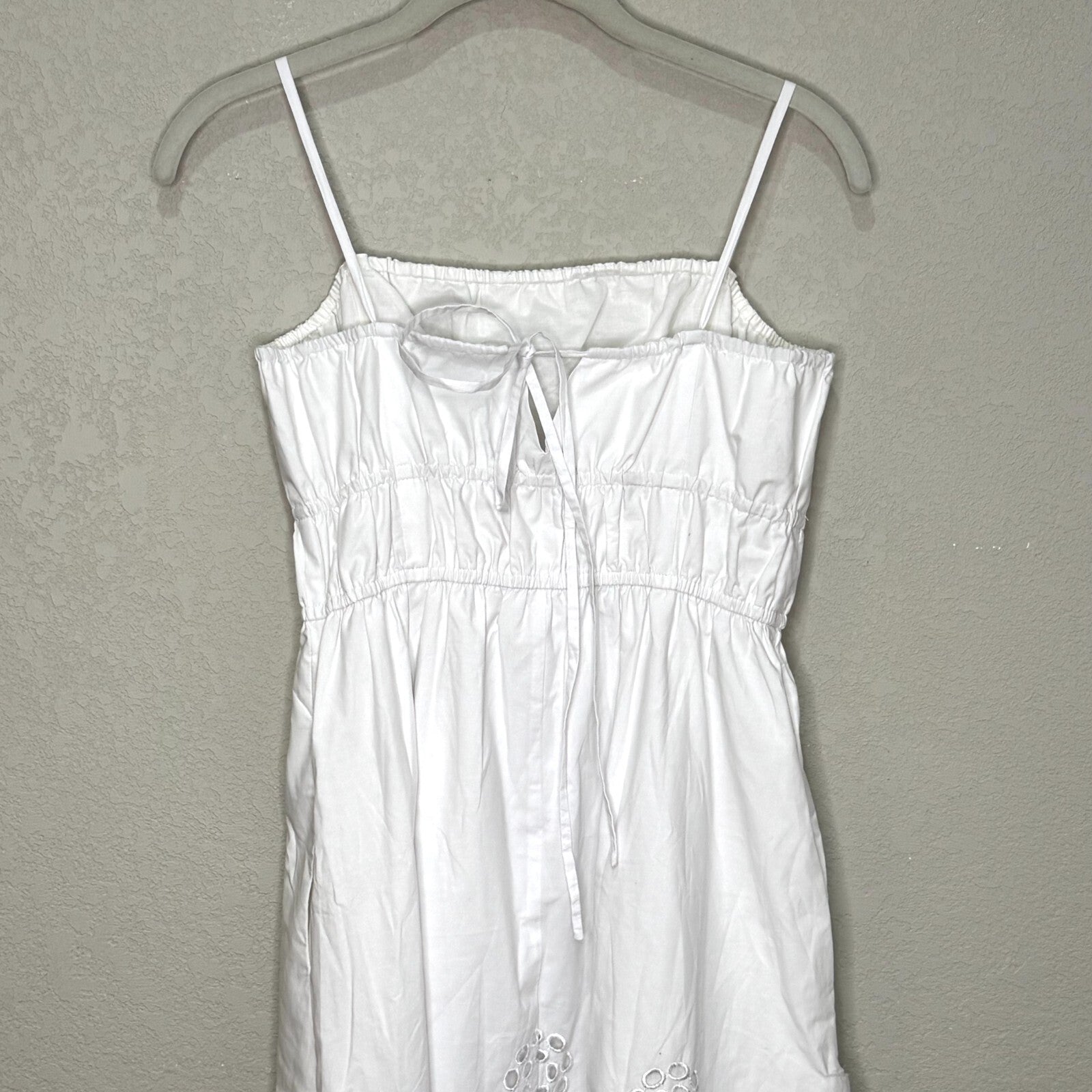 Madewell Embroidered Midi Dress Size 2 White Poplin NEW $168 Sun Dress Sundress - Flair - Style