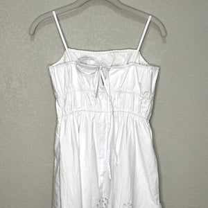 Madewell Embroidered Midi Dress Size 2 White Poplin NEW $168 Sun Dress Sundress - Flair - Style
