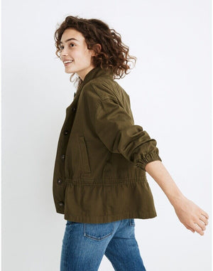 Madewell Jacket Size Medium $138 Green Highbury Military - Flair - Style