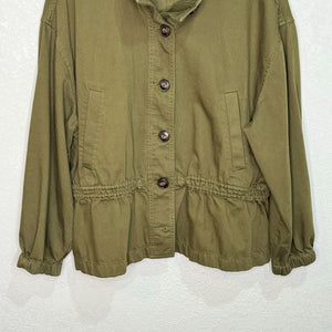 Madewell Jacket Size Medium $138 Green Highbury Military - Flair - Style