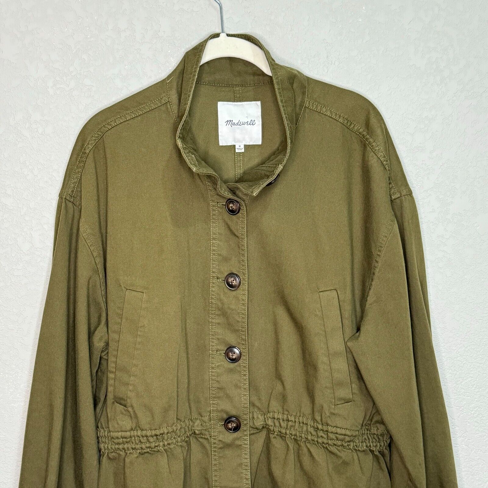 Madewell Jacket Size Medium $138 Green Highbury Military - Flair - Style