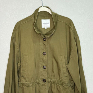 Madewell Jacket Size Medium $138 Green Highbury Military - Flair - Style