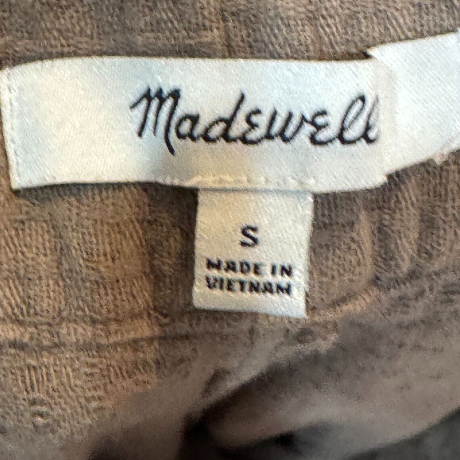 Madewell Waffle Pull - On High - Rise Straight Pants Size Small Color Castle Rock - Flair - Style