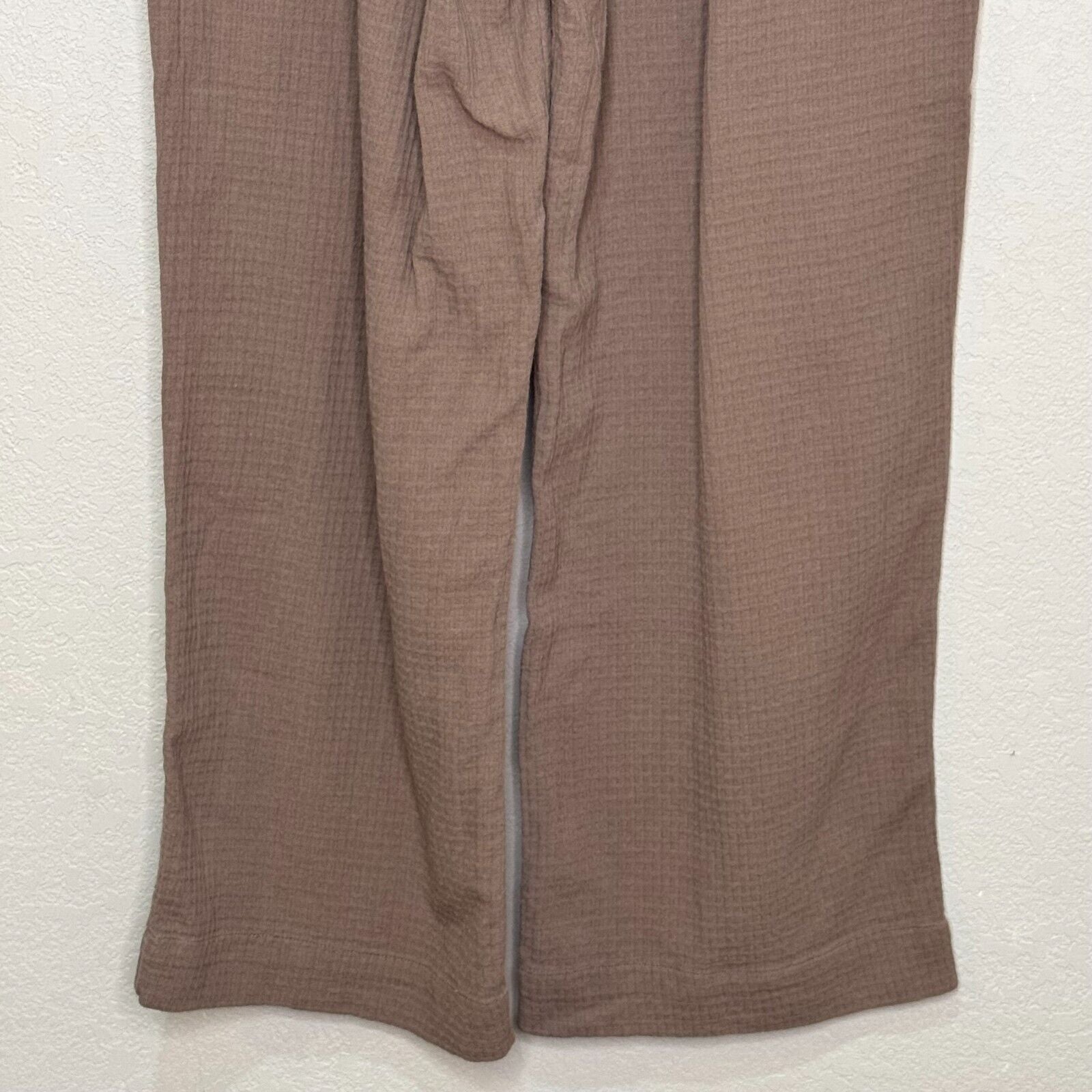 Madewell Waffle Pull - On High - Rise Straight Pants Size Small Color Castle Rock - Flair - Style