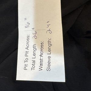 Majestic Paris Shirt Womens Medium Black Long Sleeve Soft Touch Viscose Stretch - Flair - Style
