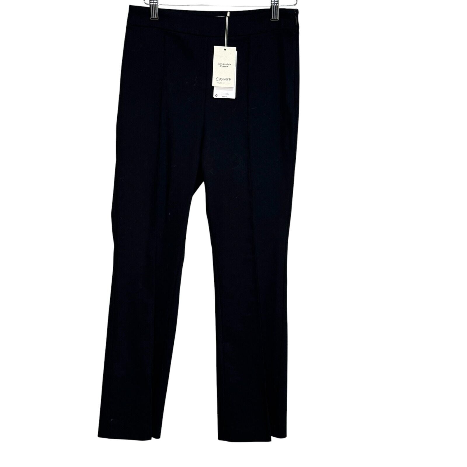 Mango MNG Trousers Pants Size 4 NEW Black Flare Crop - Flair - Style