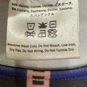 Mara Hoffman Dress Size Medium Multicolor Geometric Striped Long Sleeve Fitted - Flair - Style