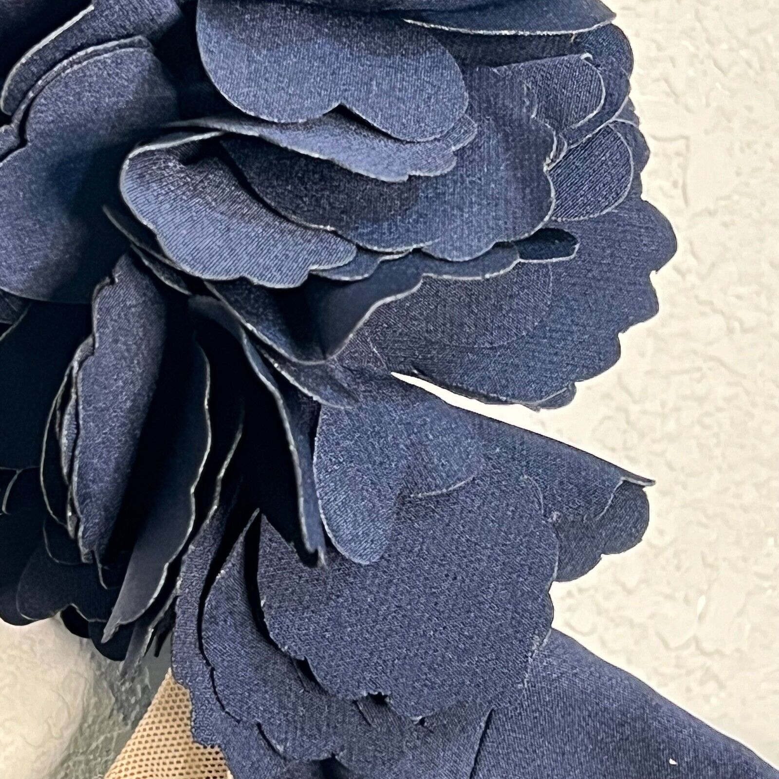 Marchesa Notte NEW Navy Blue Square Neck 3D Flower Strap Dress SIZE 8 $495 - Flair - Style