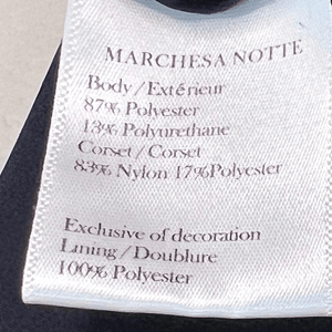 Marchesa Notte NEW Navy Blue Square Neck 3D Flower Strap Dress SIZE 8 $495 - Flair - Style