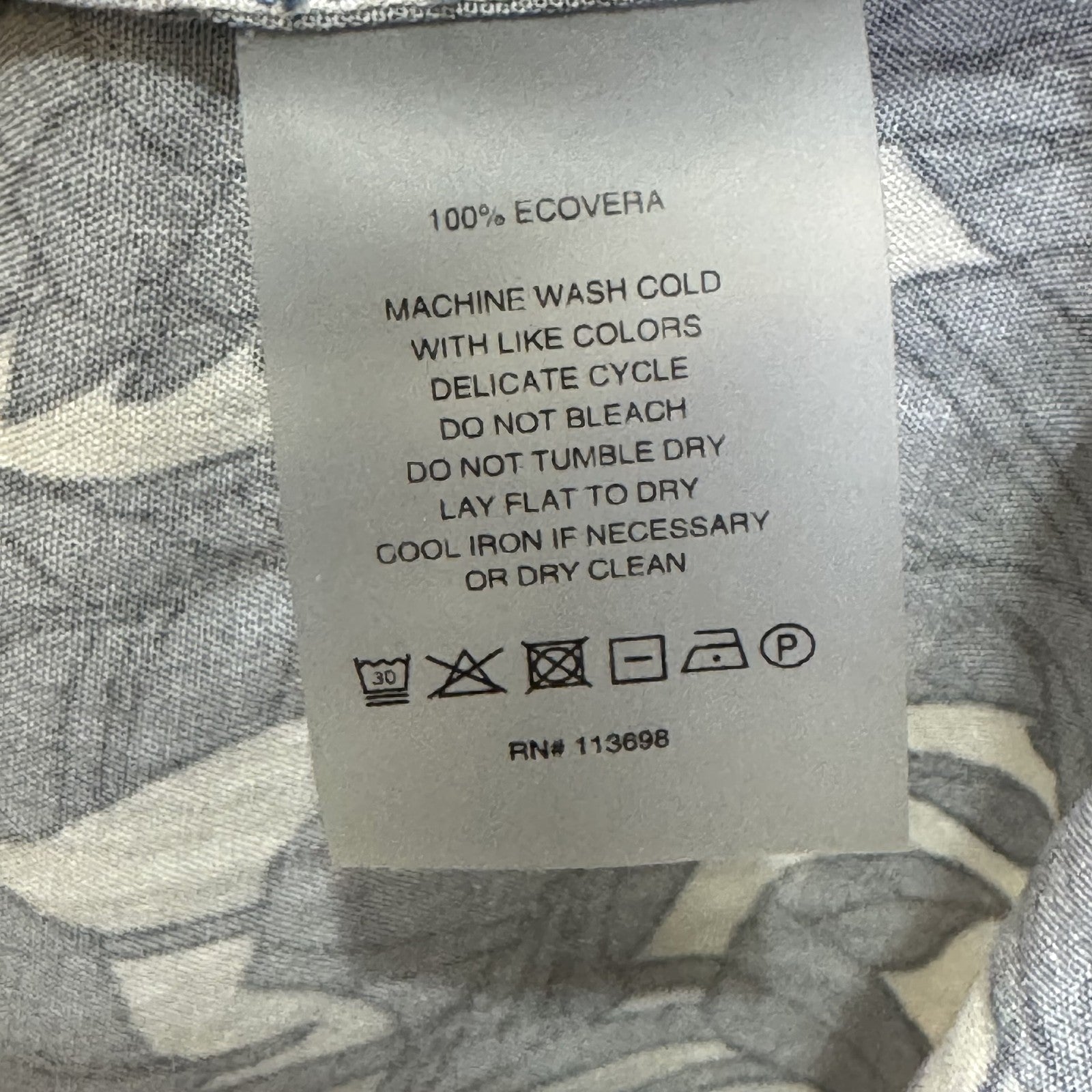 Margaret O'Leary Dress Womens Medium Floral Print ECOVERO Tunic Pockets Boho - Flair - Style