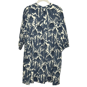 Margaret O'Leary Dress Womens Medium Floral Print ECOVERO Tunic Pockets Boho - Flair - Style