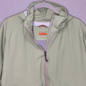 Merrell Jacket Womens Small Green Packable Hooded Full Zip Windbreaker Outdoors - Flair - Style