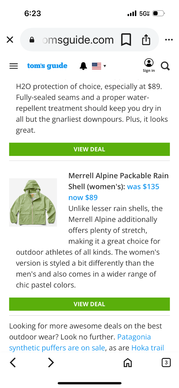 Merrell Jacket Womens Small Green Packable Hooded Full Zip Windbreaker Outdoors - Flair - Style