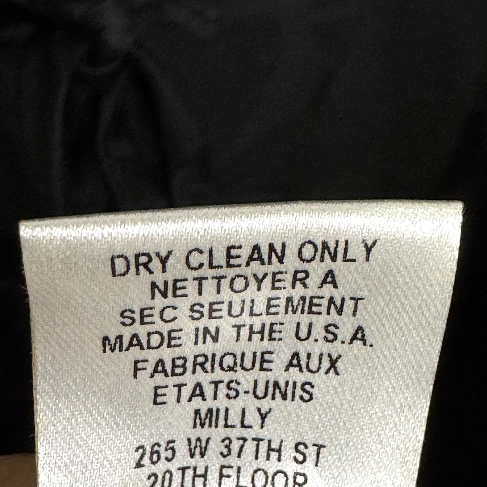 Milly Dress Womens 10 Black Sleeveless Wool Blend Textured Jacquard Keyhole USA - Flair - Style