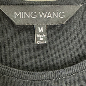 Ming Wang Sleeveless Tank Top Womens Medium Black Knit Pullover Acrylic Classic - Flair - Style