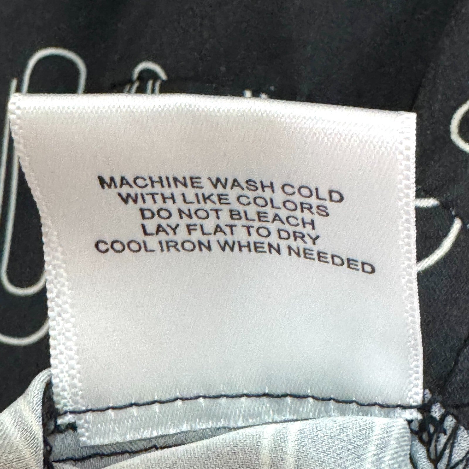 Modcloth Shirt Size Small Black Allover Paperclip Blouse Career Office - Flair - Style