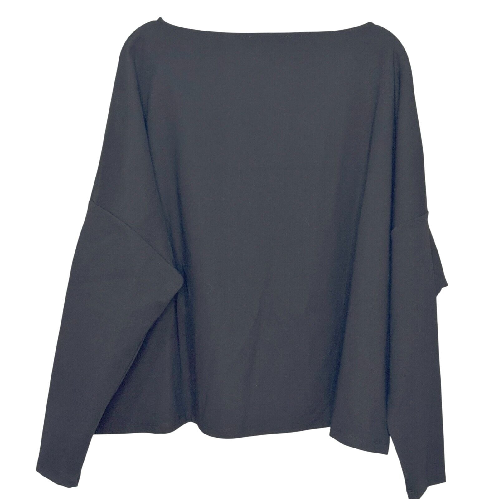 Modern Citizen Black Top Size Large Boxy Dolman Sleeve Relaxed Fit Minimalist - Flair - Style