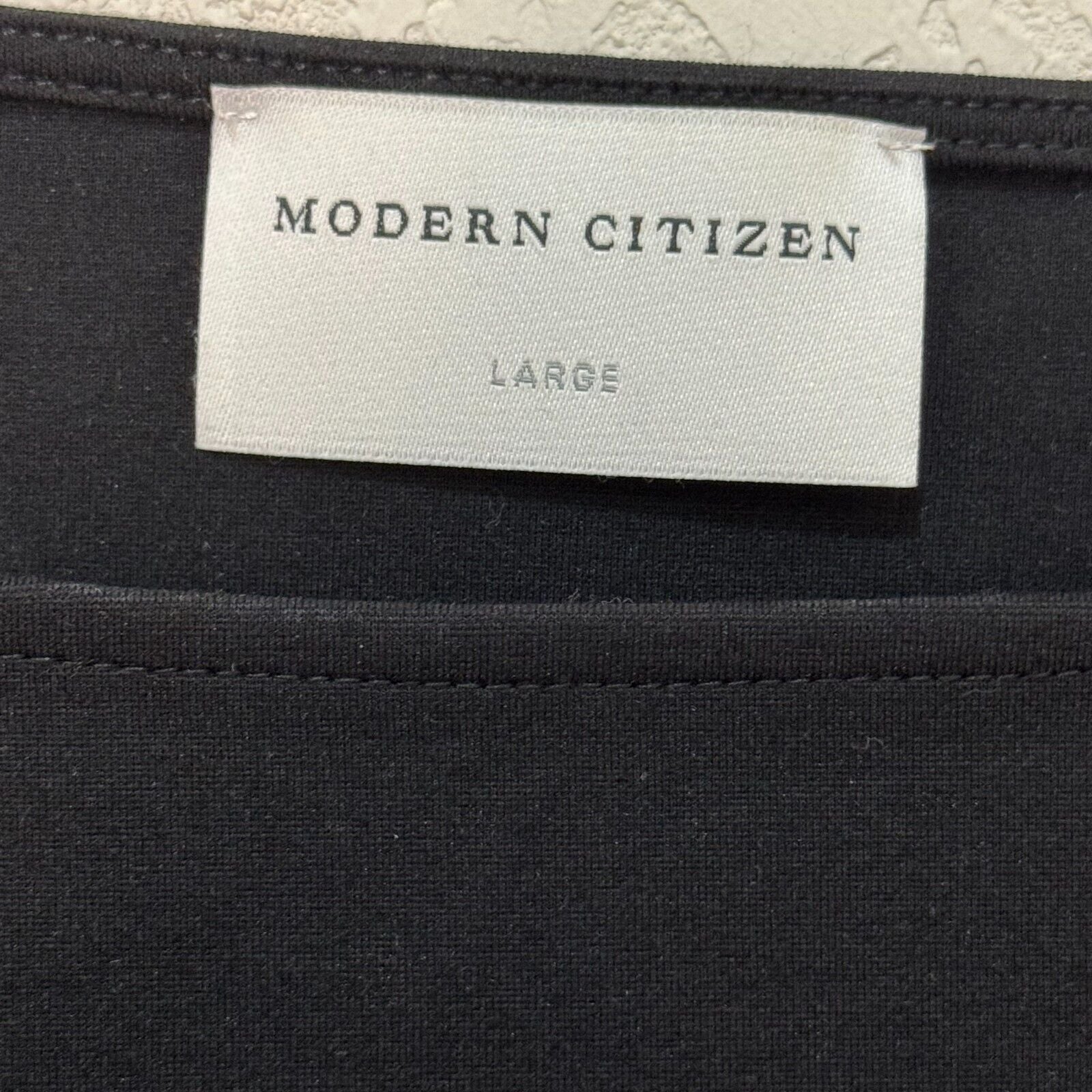 Modern Citizen Black Top Size Large Boxy Dolman Sleeve Relaxed Fit Minimalist - Flair - Style