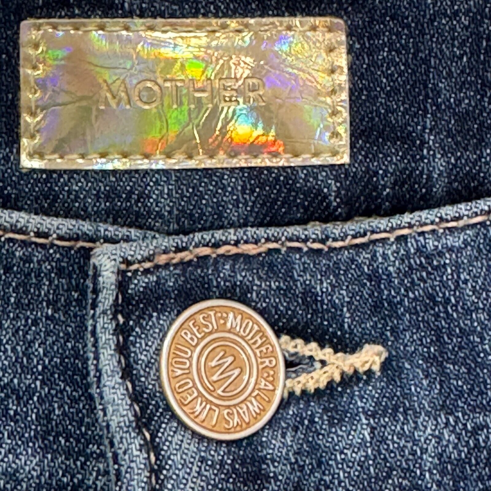 MOTHER The Insider Crop Step Fray Jeans Size 25 Blue Girl Crush - Flair - Style