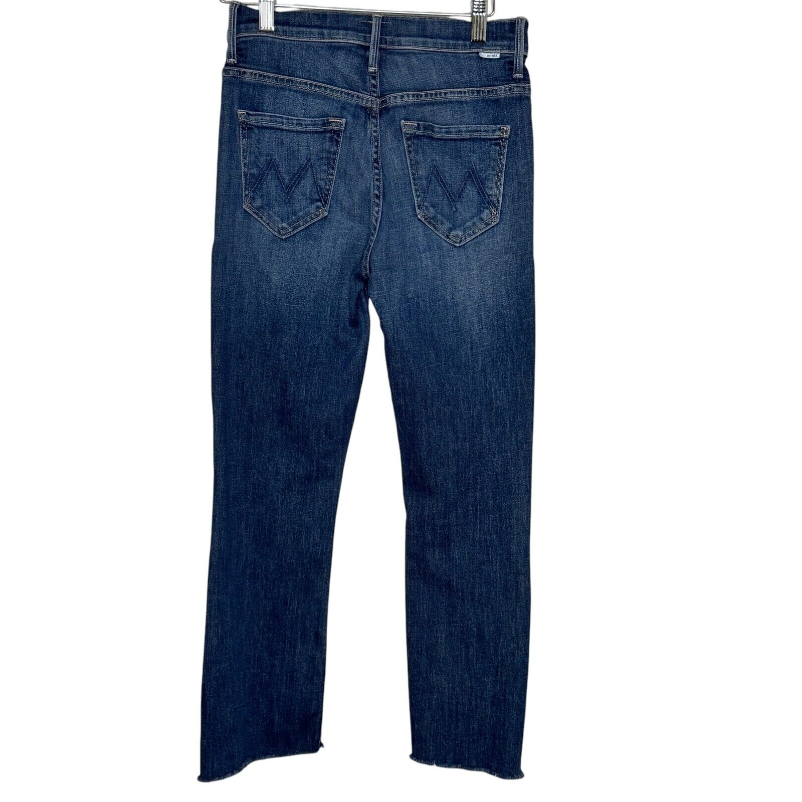 MOTHER The Insider Crop Step Fray Jeans Size 25 Blue Girl Crush - Flair - Style