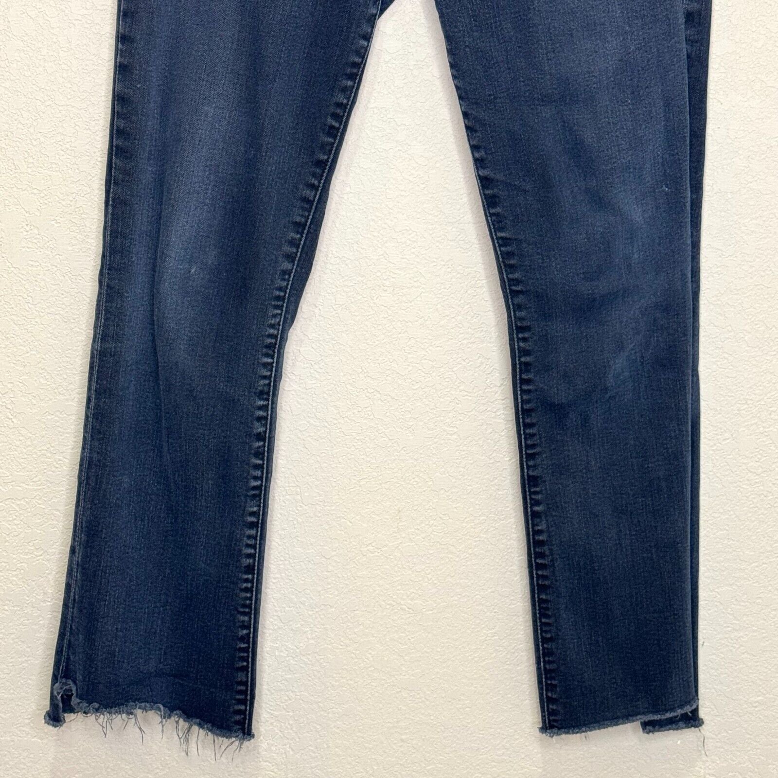 MOTHER The Insider Crop Step Fray Jeans Size 28 Night In Paris Dark Black - Blue - Flair - Style