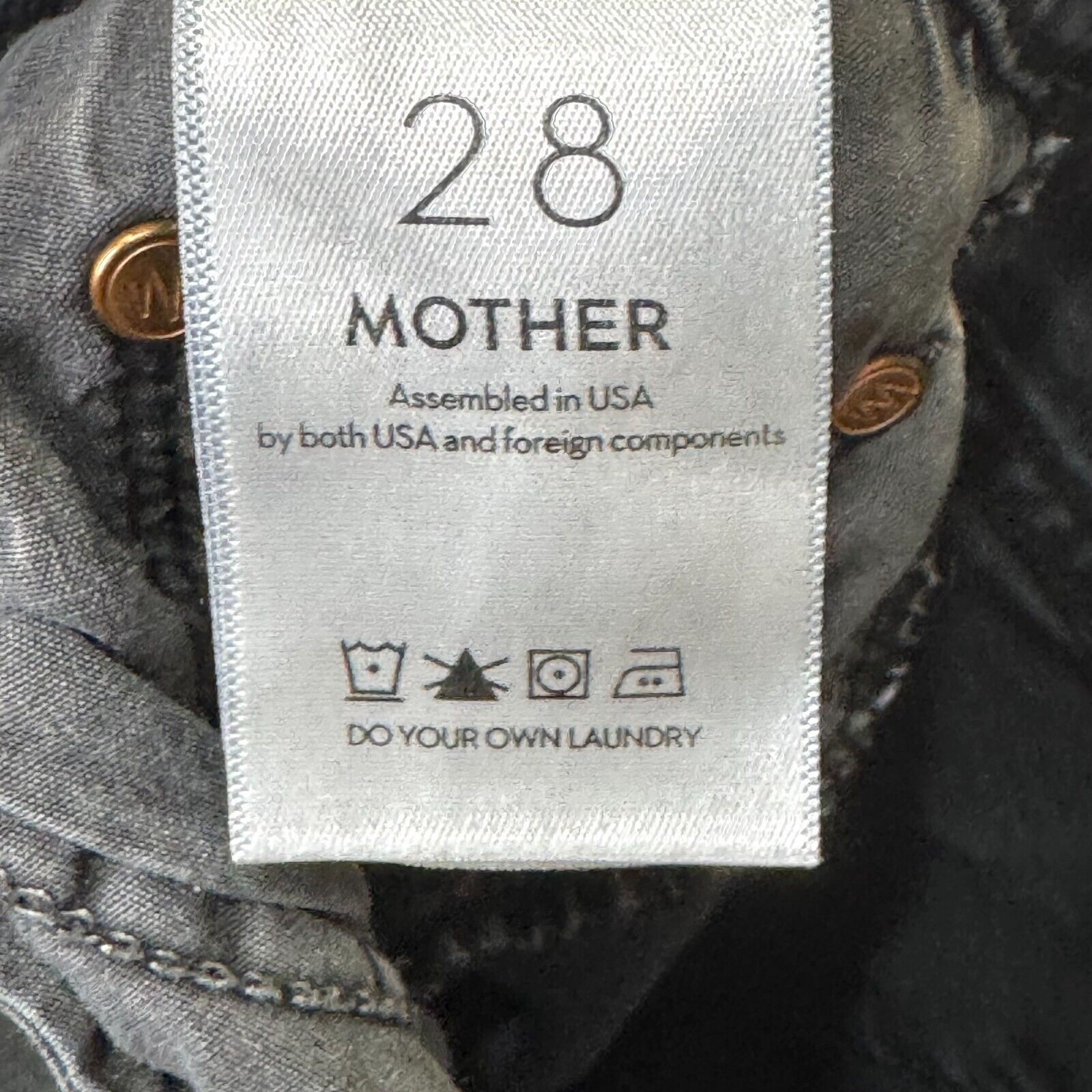 MOTHER The Insider Crop Step Fray Jeans Size 28 Night In Paris Dark Black - Blue - Flair - Style