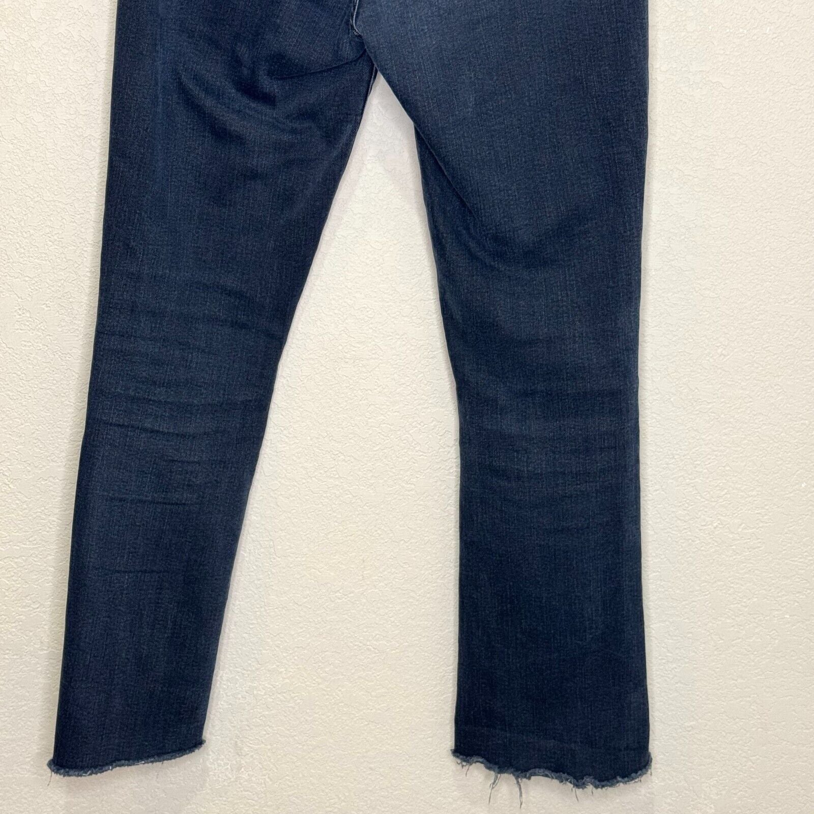 MOTHER The Insider Crop Step Fray Jeans Size 28 Night In Paris Dark Black - Blue - Flair - Style