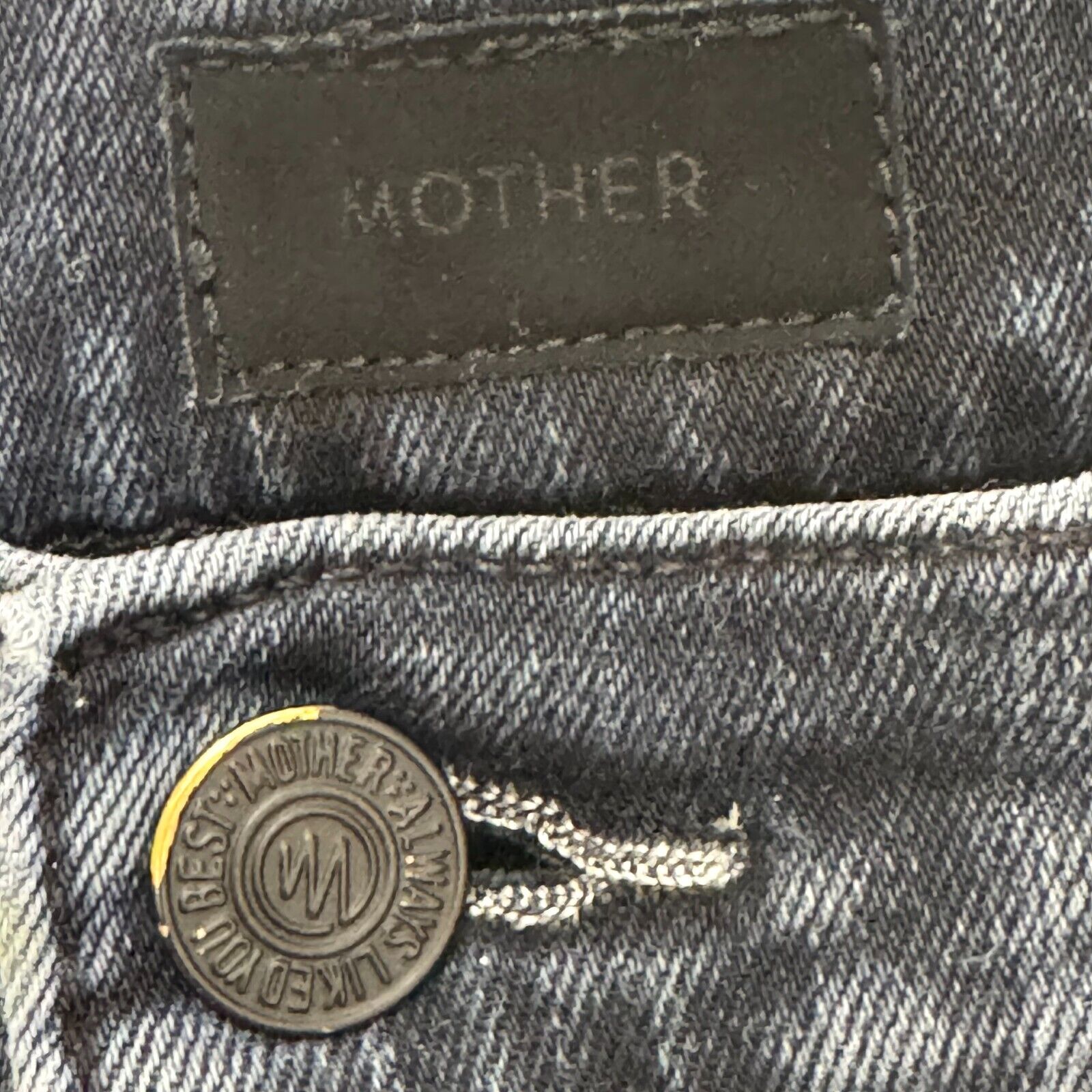 MOTHER The Insider Crop Step Fray Jeans Size 28 Night In Paris Dark Black - Blue - Flair - Style