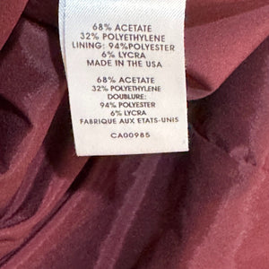 Nanette Lepore Ruched Cocktail Dress Size 6 Burgundy - Flair - Style