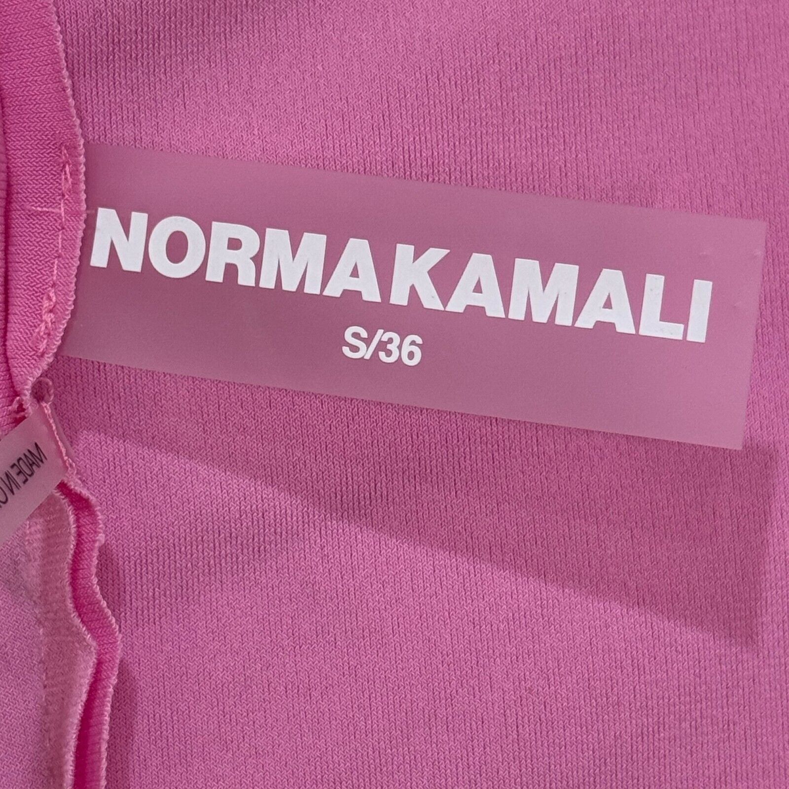 Norma Kamali Sweetheart Crop Top Size Small Candy Pink Long Sleeve NEW $125 - Flair - Style