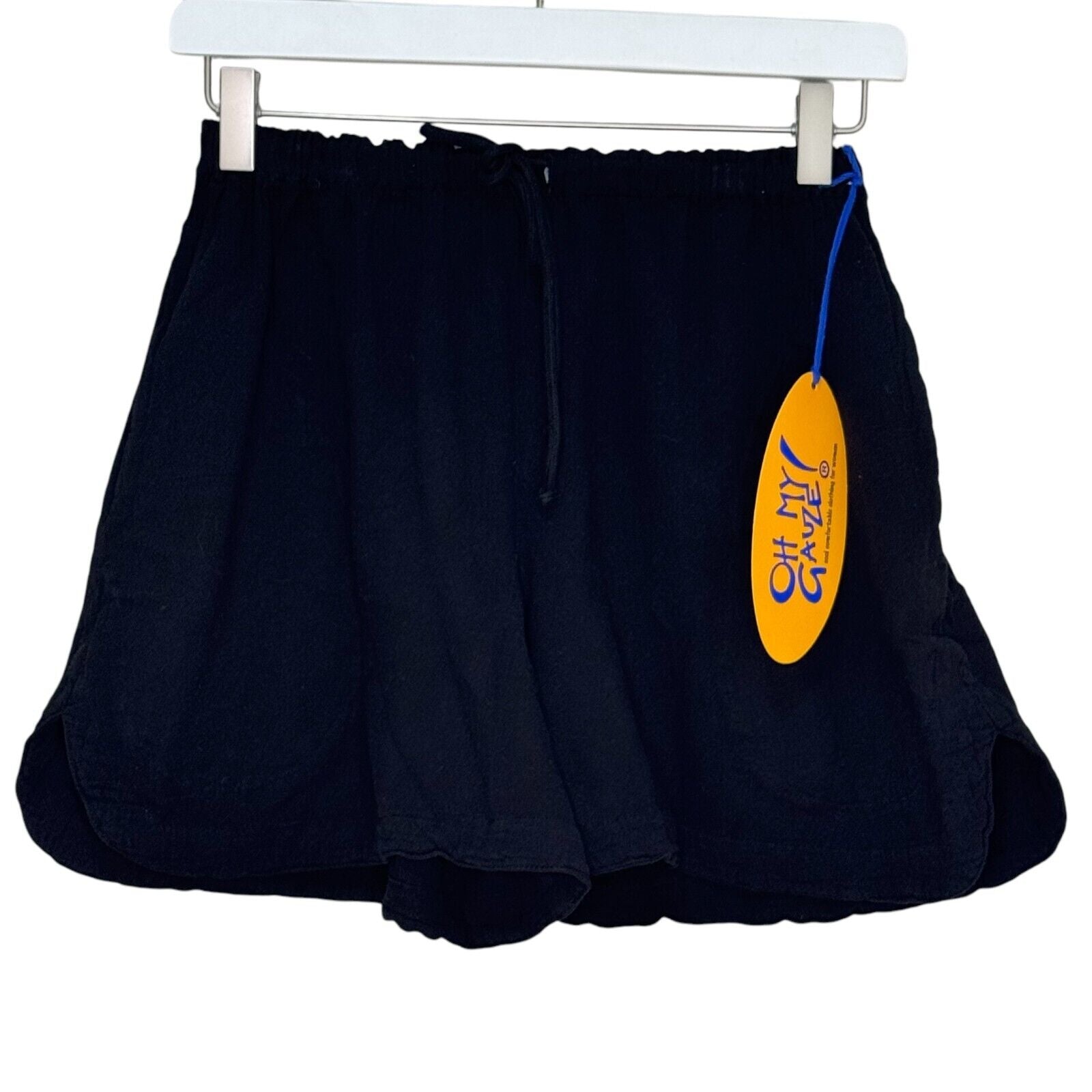 Oh My Gauze Black Shorts Size Small (1) NEW Cotton 5.5" Inseam - Flair - Style