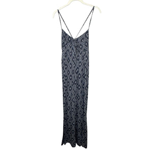 O'Neill Jenna Dress Womens Small Blue White Geometric Boho Strappy Maxi - Flair - Style