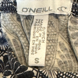 O'Neill Jenna Dress Womens Small Blue White Geometric Boho Strappy Maxi - Flair - Style