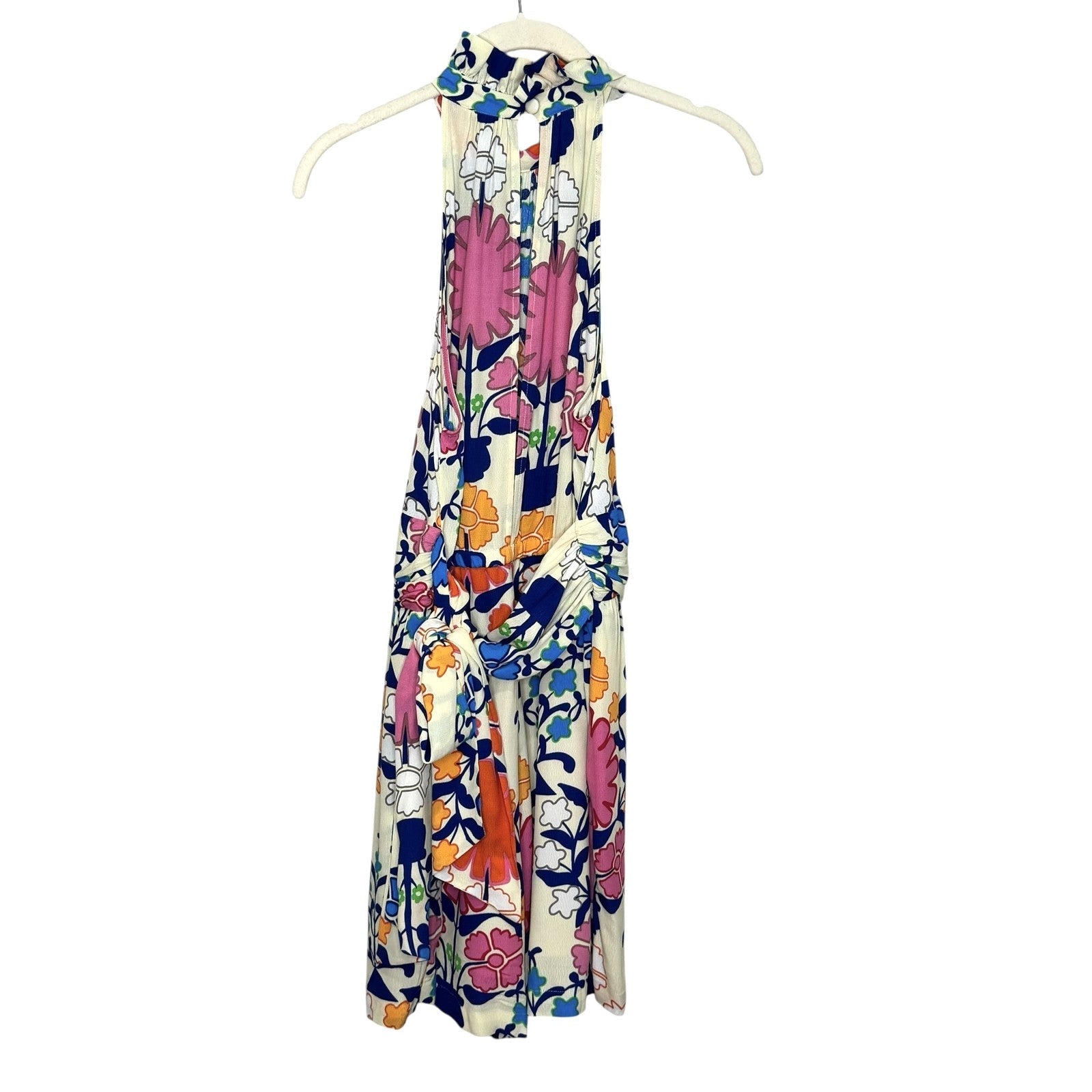 Plenty by Tracy Reese Shorts Romper XS Multicolor Floral Halter Midi Boho Summer - Flair - Style
