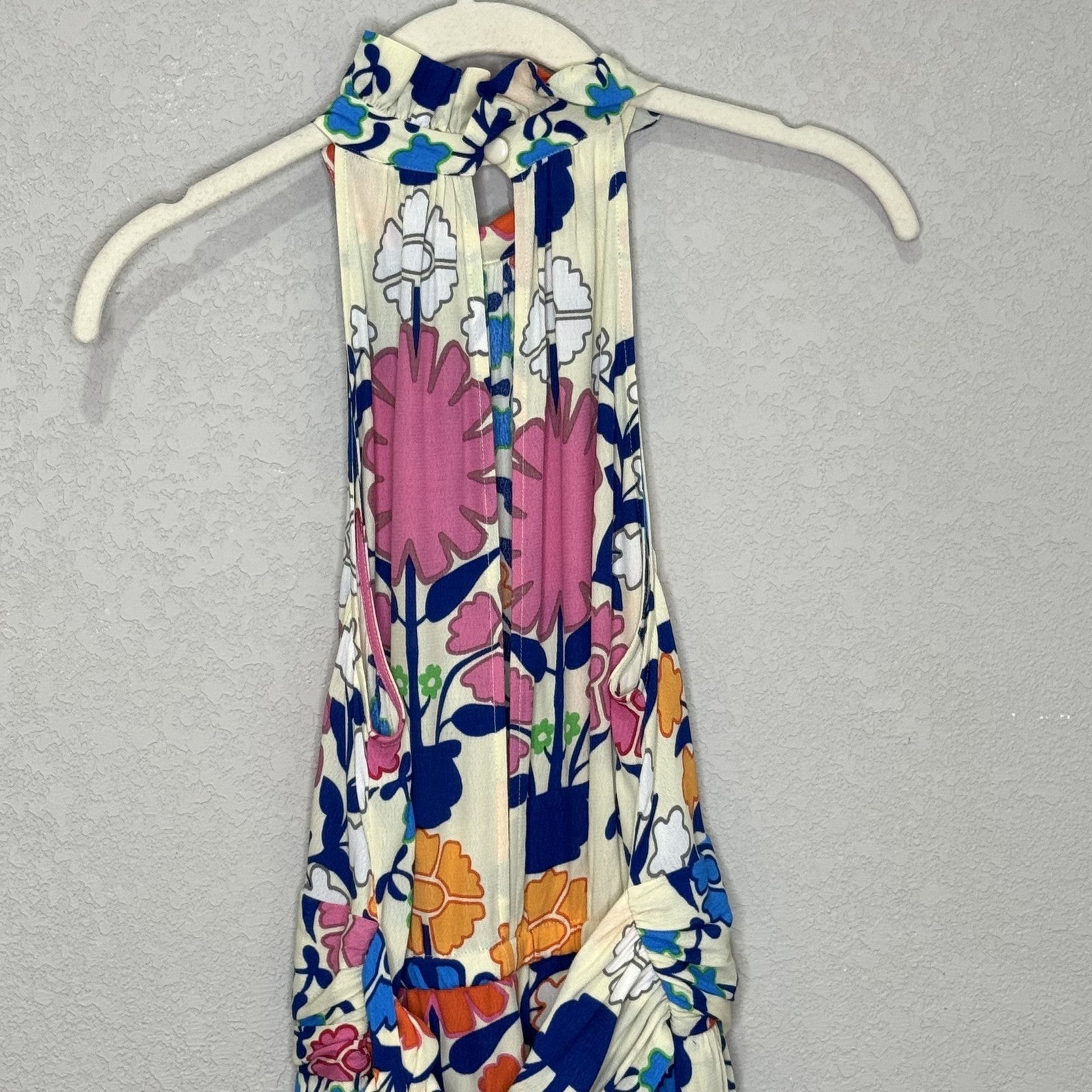 Plenty by Tracy Reese Shorts Romper XS Multicolor Floral Halter Midi Boho Summer - Flair - Style