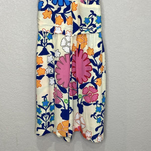 Plenty by Tracy Reese Shorts Romper XS Multicolor Floral Halter Midi Boho Summer - Flair - Style