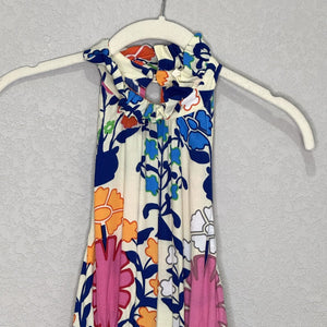 Plenty by Tracy Reese Shorts Romper XS Multicolor Floral Halter Midi Boho Summer - Flair - Style